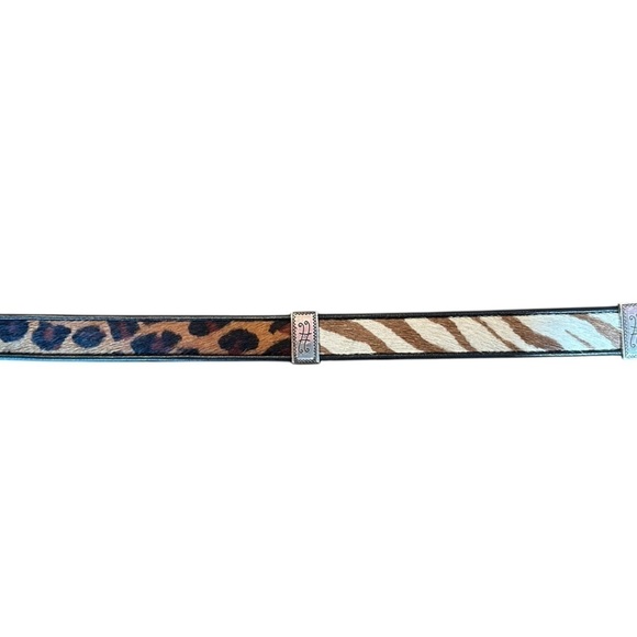 Brighton Leopard and Zebra Print Belt